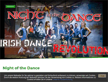 Tablet Screenshot of nightofthedance.de